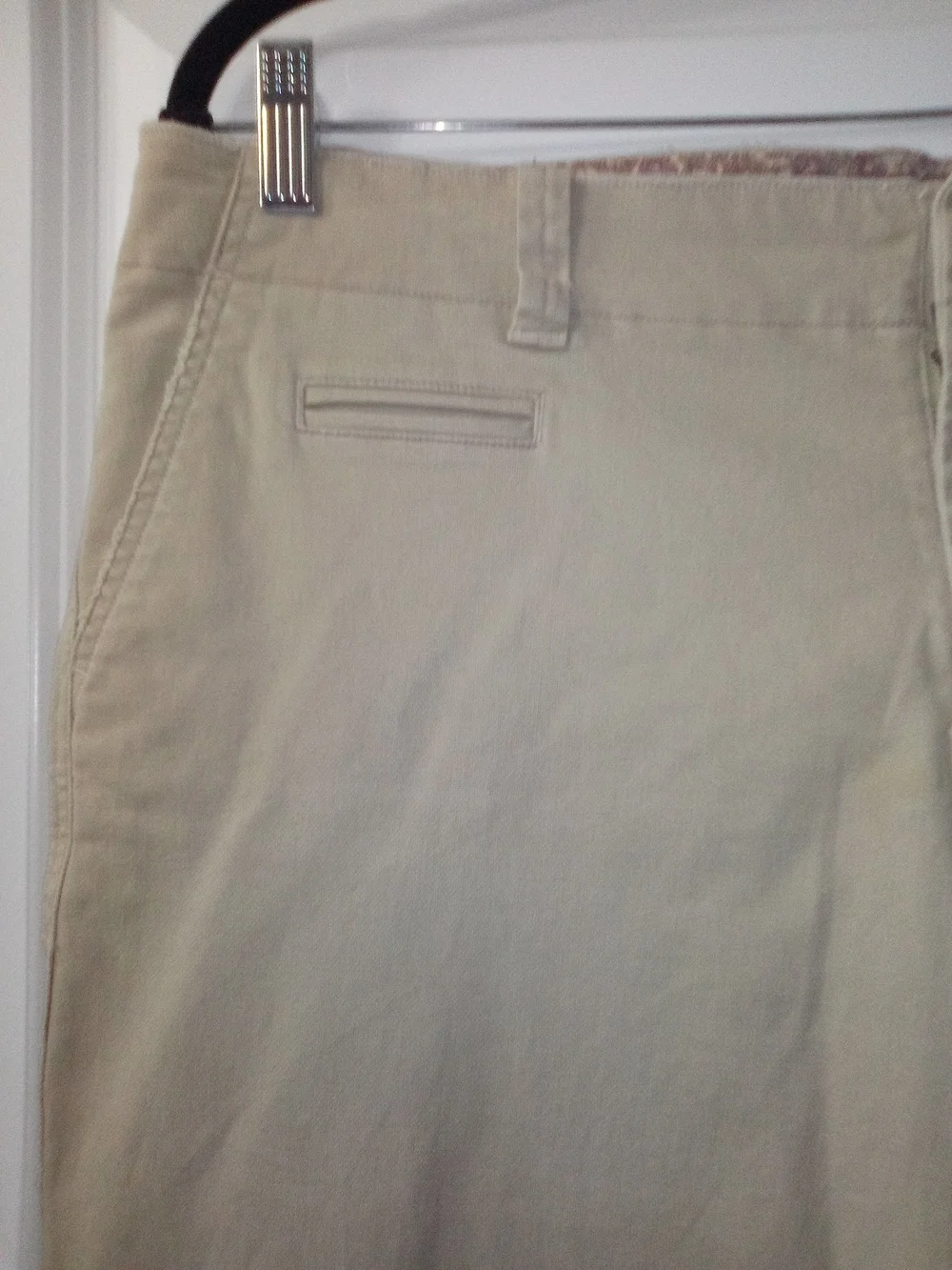 American Eagle Outfitters Y2K Light Academia Preppy Khaki Flare Trousers Size XL - Picture 3 of 8